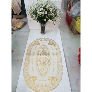 Khăn trải bàn hình chữ nhật và bầu dục loại 50cmx1,1m