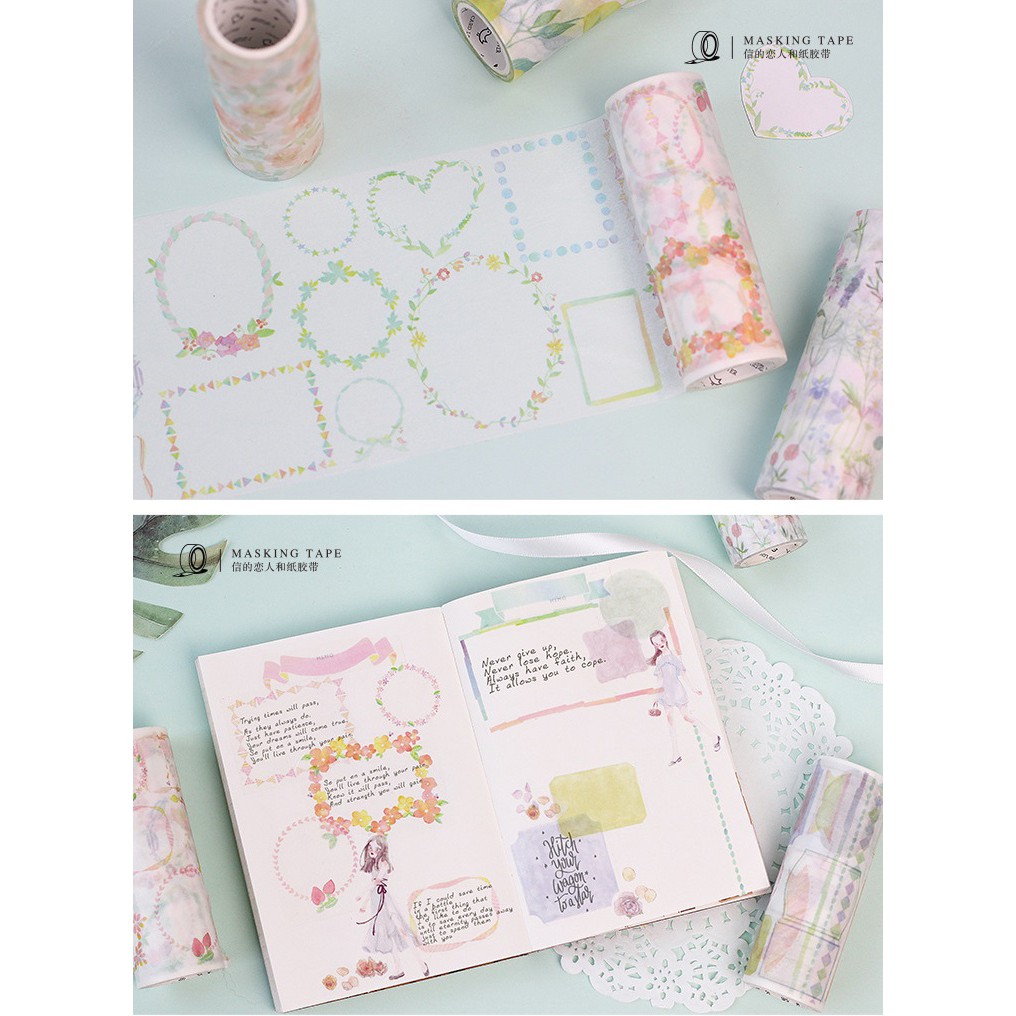 Băng dính washi tape WST127 10cm x 5m