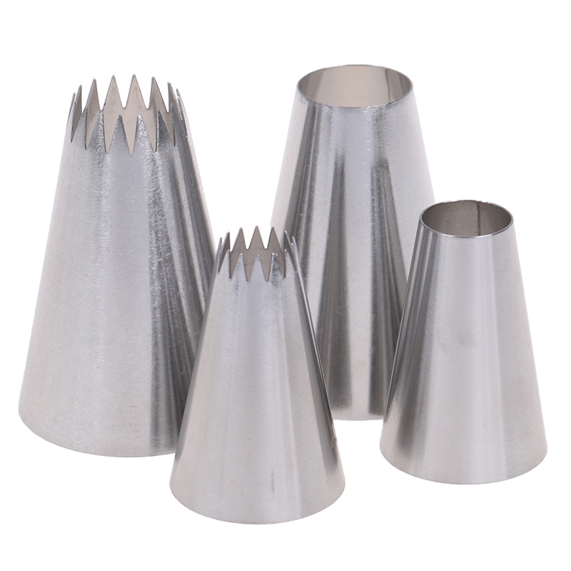 Bộ 4 Đầu Bắt Kem Trang Trí Bánh Quy / Món Tráng Miệng 3 Món Tiện Dụng