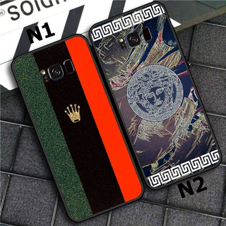 Ốp Lưng Samsung Kính LOGO VERSAC Samsung Note 8/ Note 9/ S10 plus/ S10/S9 plus/S9/S8 plus/S8