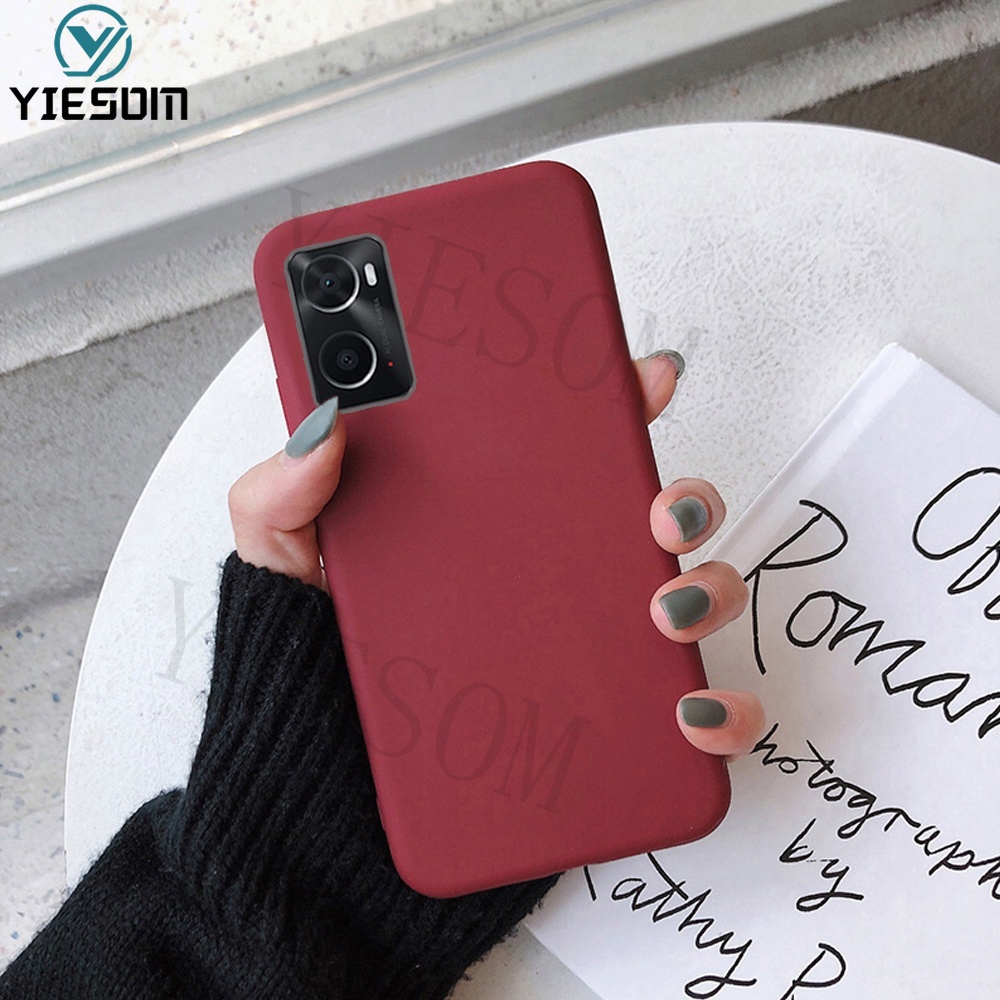 Ốp Điện Thoại TPU Silicone Mềm Màu Kẹo Nhám Cho OPPO A96 A76 4G Realme 9i