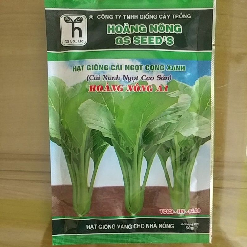 hạt giống cải ngọt cọng xanh Hoàng Nông