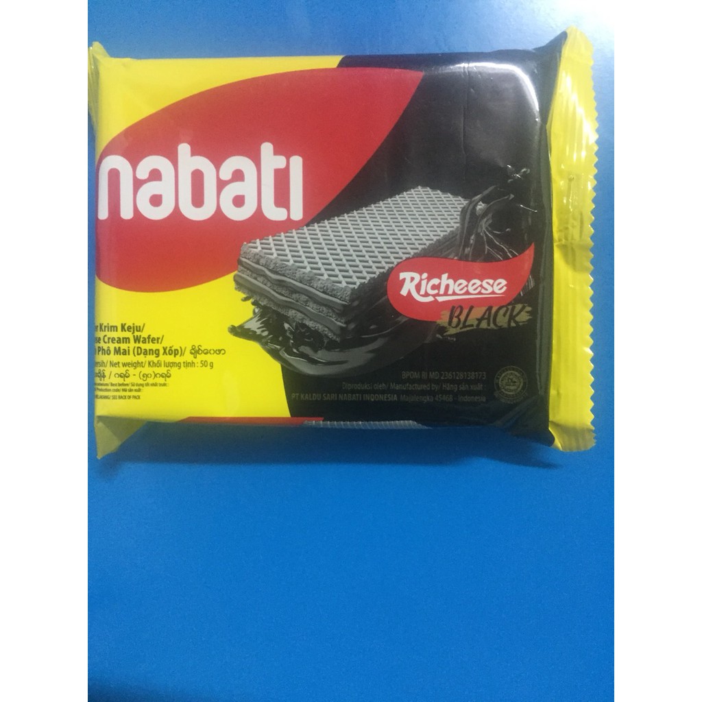 Bánh xốp Nabati phô mai đen 50g