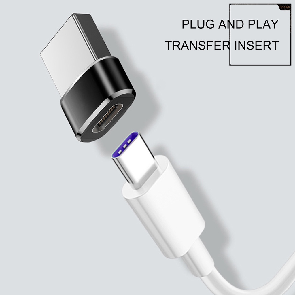 Đầu chuyển đổi sạc nhanh usb sang type c bằng hợp kim nhôm cho laptop pc