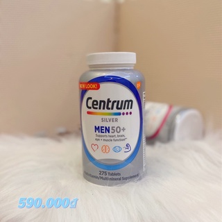 SALE ( Date 05/2024) TPCN: Centrum Silver Men 50+ (275 viên) Hơi Trầy Date Nhưng Vẫn Thấy Rõ