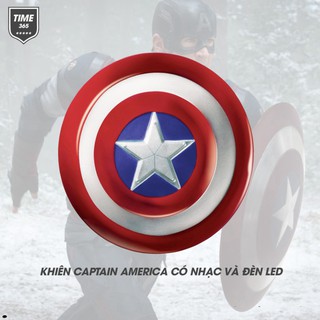 (có sẵn) Bộ khiên Captain America có nhạc có đèn có sử dụng pin mặt nạ đội trưởng Mỹ có đèn nhạc