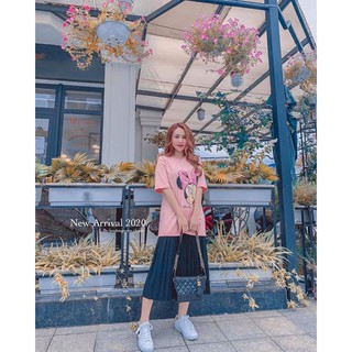 váy xếp ly dài siêu hot