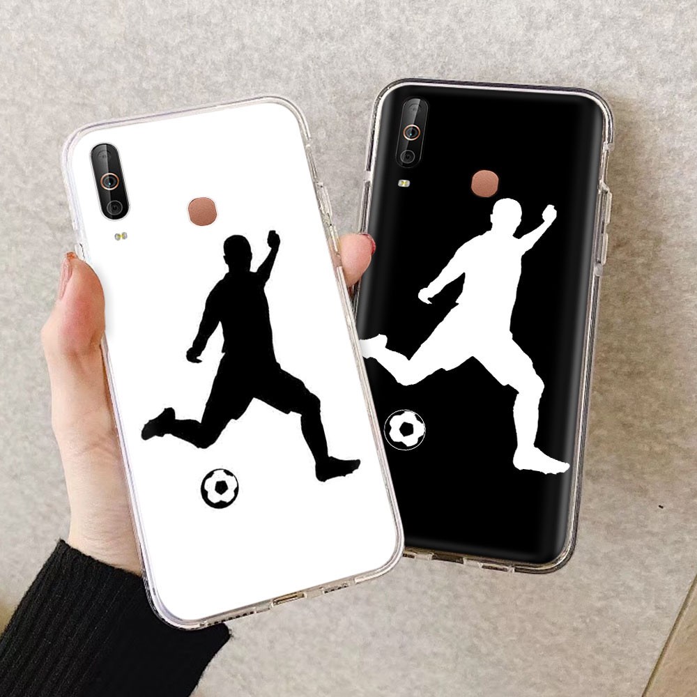 Ốp điện thoại mềm trong suốt bóng đá hoạt hình 12GT cho Samsung Galaxy J8 J7 Pro Prime Duo J6 Plus 2018