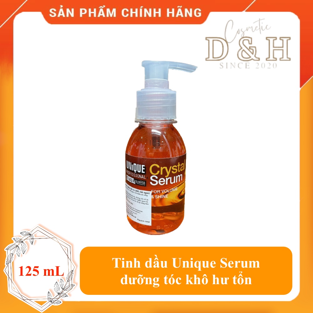 CRYSTAL SERUM (Tinh dầu làm bóng + phục hồi tóc khô, chẻ ngọn) - 125ML