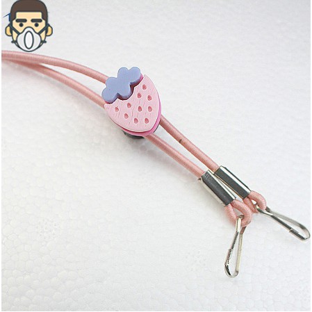 Dây đeo khẩu trang Hàn Quốc hình hoạt tiết trái cây dễ thương, co giãn rút chất lượng cao | BigBuy360 - bigbuy360.vn