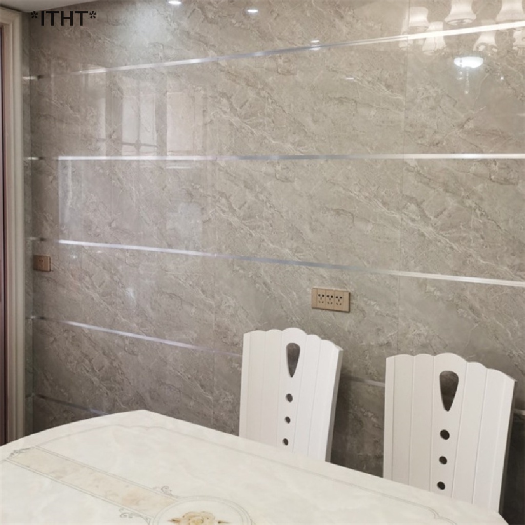 [ITHT] Băng Keo Gốm Sứ Màu Vàng / Bạc / Đen Tự Dính Trang Trí Tường Nhà [Hot]