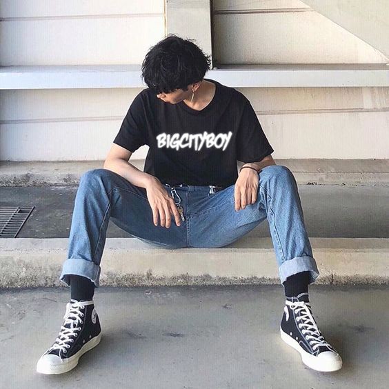 Áo BigCityBoi phản quang Oversized 2 màu trắng đen | Streetwear Bigcityboy | Áo phông chất | swag | Cool từ HiTeeSt