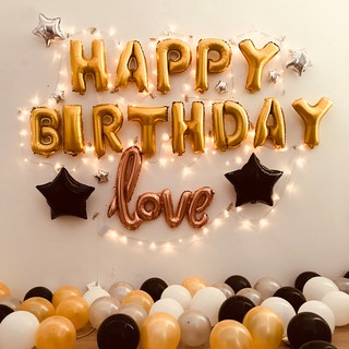 Sét bóng trang trí sinh nhật HAPPY BIRTHDAY mẫu HOT- chọn mẫu