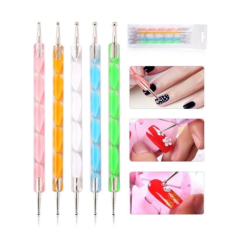 Bút chấm bi 2 đầu set 5 cây dùng trang trí móng VUA SƠN AS