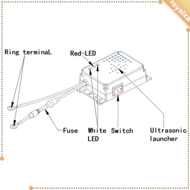 Thiết Bị Đuổi Chuột Bằng Sóng Siêu Âm Hình Chữ V Tiện Dụng Phụ Kiện Bảo Vệ Tự Động Cho Xe Hơi