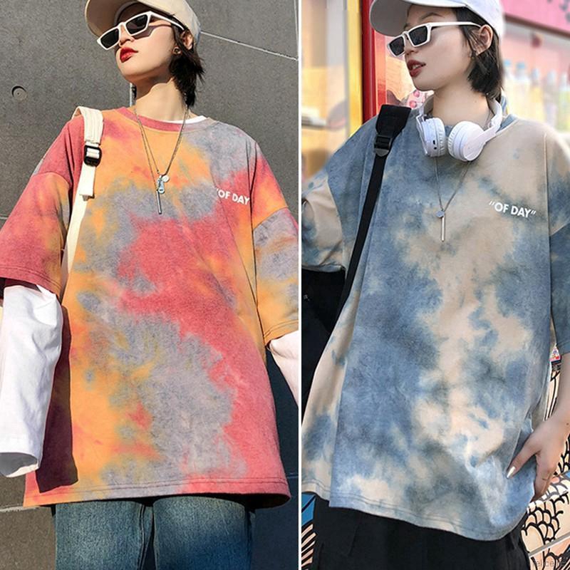 Áo Thun Tay Ngắn Cổ Tròn Dáng Rộng Đơn Giản