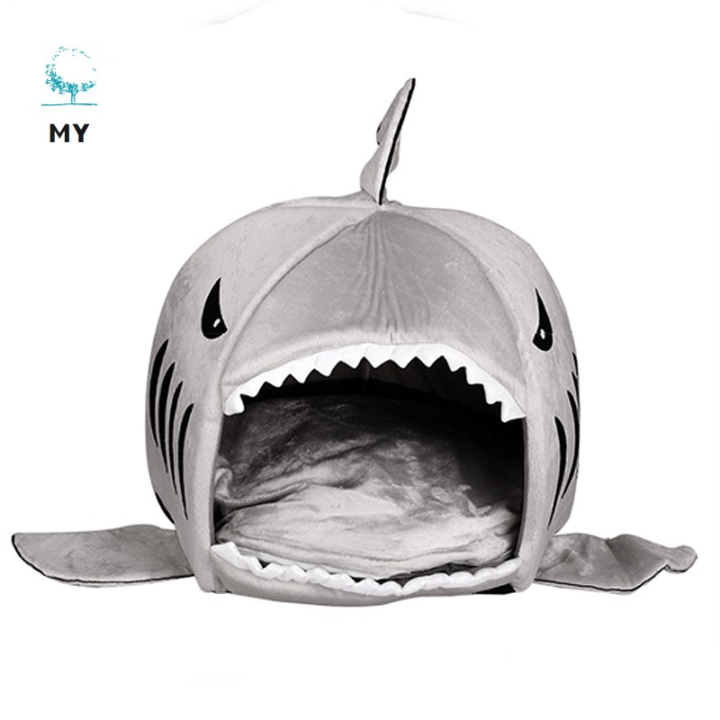 Nhà nhồi bông hình cá mập dễ thương dành cho thú cưng