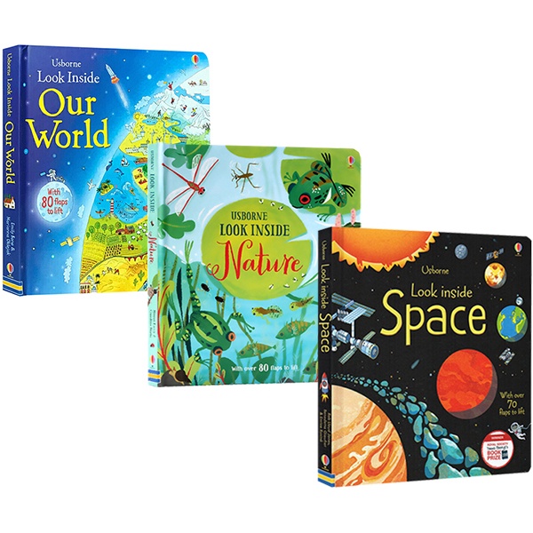 [Tiếng Anh cho bé] Series đồ chơi lật mở khám phá bên trong của Usborne (Look Inside
)