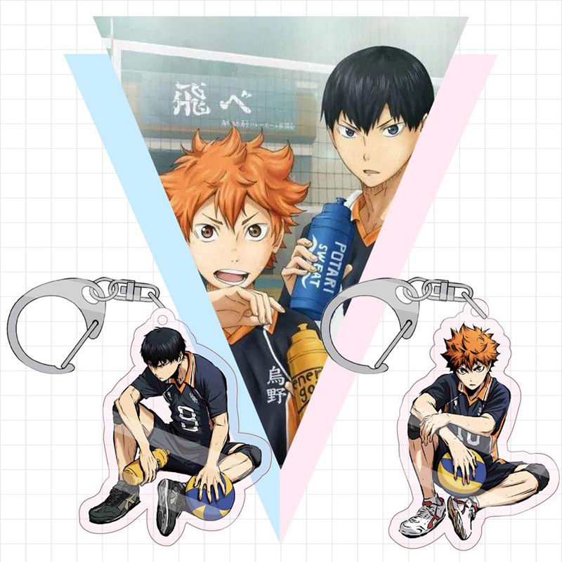 Móc Khóa Gắn Hình Cậu Bé Chơi Bóng Chuyền Đáng Yêu