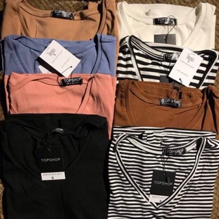 Áo thun cổ tim bozip xuất khẩu hàng topshop
