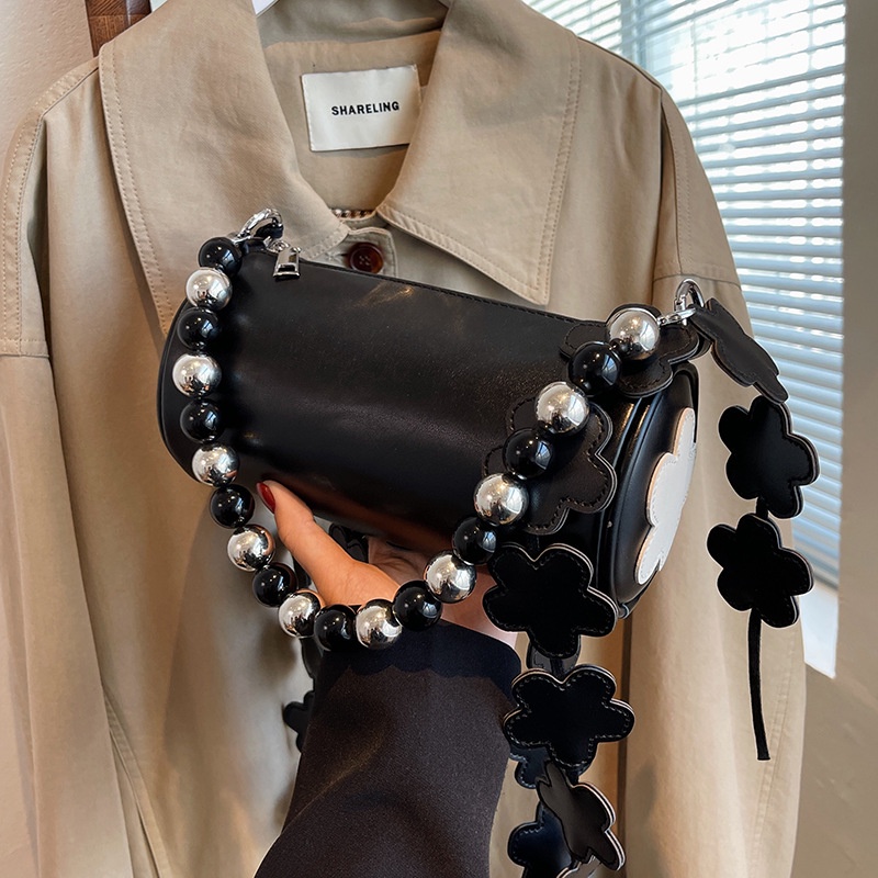 Túi Đeo Chéo Hình Trụ Phong Cách retro Thời Trang Cho Nữ