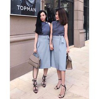 Chân Váy Đắp Tà Phối Túi Gallice