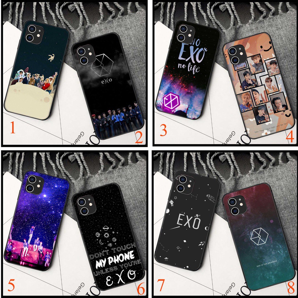 Ốp Điện Thoại Mềm Hình EXO Cho iPhone 6S Plus 6 Plus 7 Plus 8 Plus 5S 5 / 6 / 7 / 8