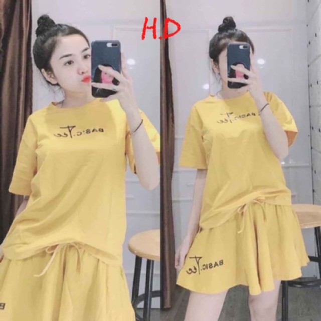 [SIÊU MÁT] Set Quần Áo Nữ | Bộ đùi giả váy basic Order Quảng Châu tận xưởng | BigBuy360 - bigbuy360.vn