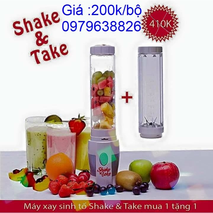 Máy xay sinh tố Shake Take 2 cối 3in1