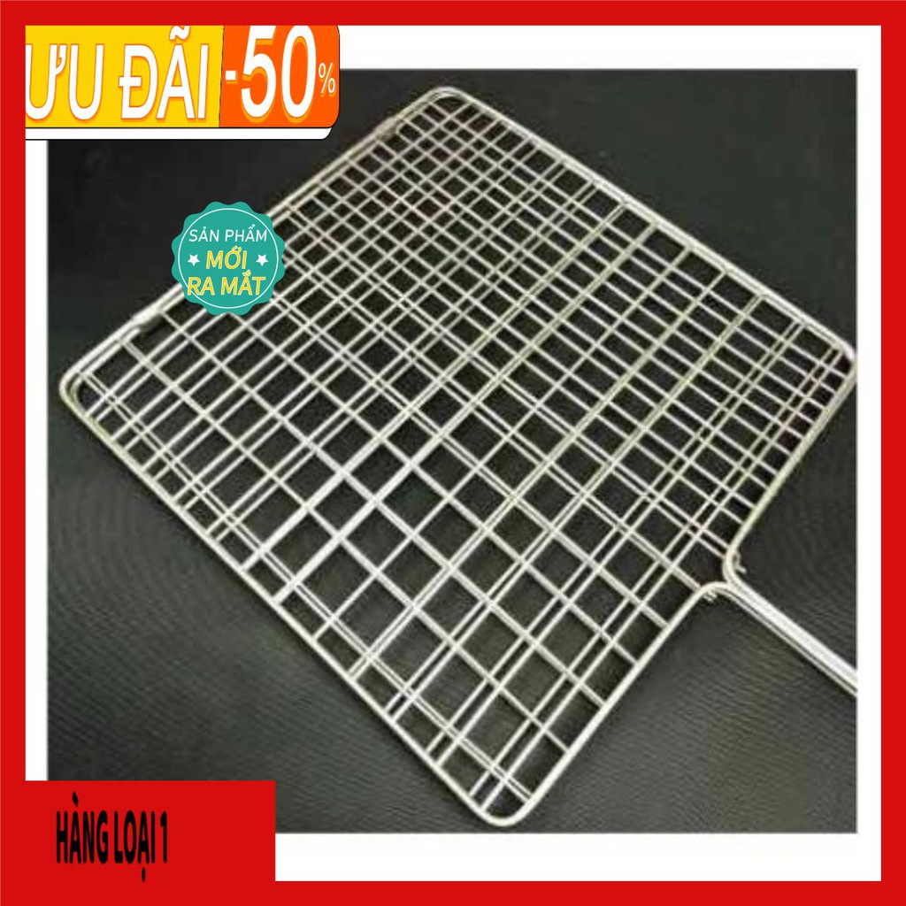 BÁN CHẠY [ SIÊU RẺ ]Vỉ Nướng Inox, Kẹp Nướng Thịt, Chả, Nướng Thực Phẩm Than Hoa Cao Cấp HÀNG LOẠI 1