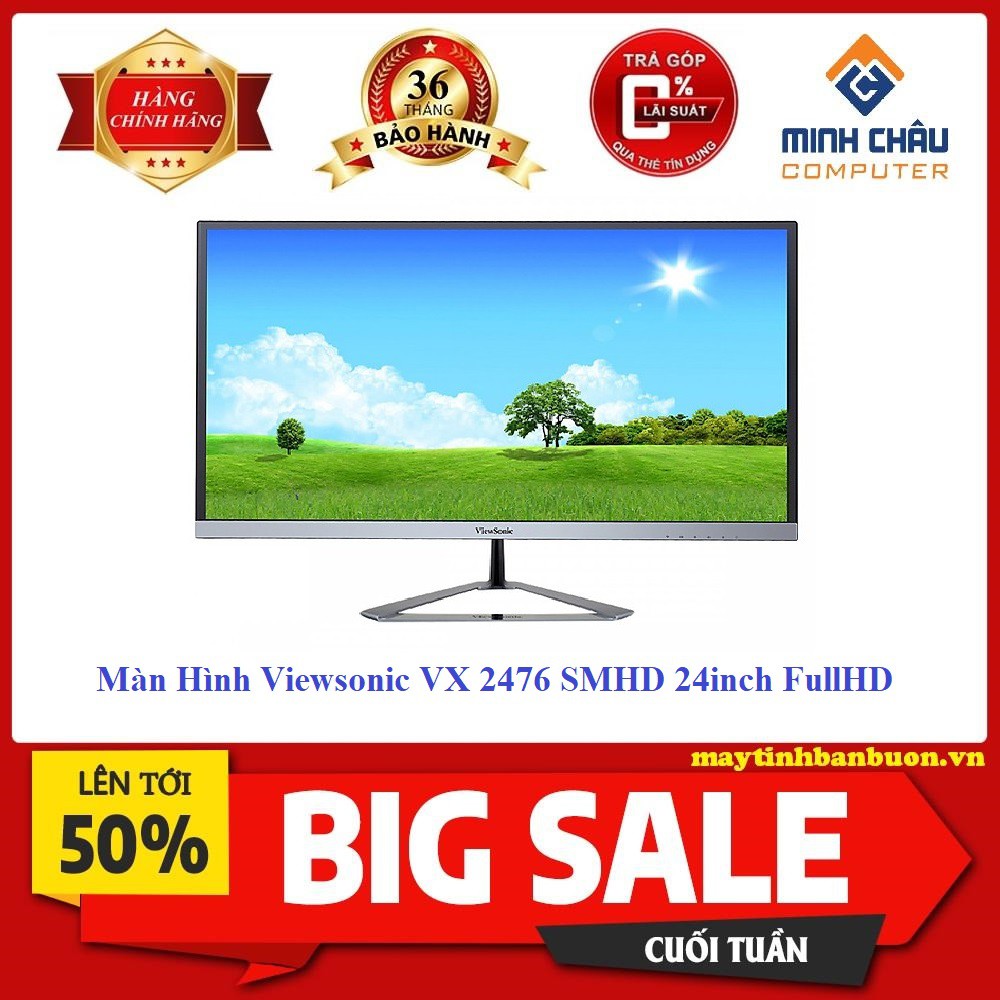 [Mã ELCLJUN giảm 7% đơn 500K] Màn Hình Viewsonic VX 2476 SMHD 24inch FullHD 4ms 75Hz IPS Speaker - Hàng chính hãng