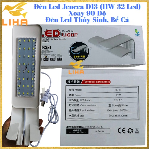 Đèn Led Kẹp Jeneca Xoay 90 Độ D9 D11 D13 - Đèn Led Thủy Sinh, Bể Cá