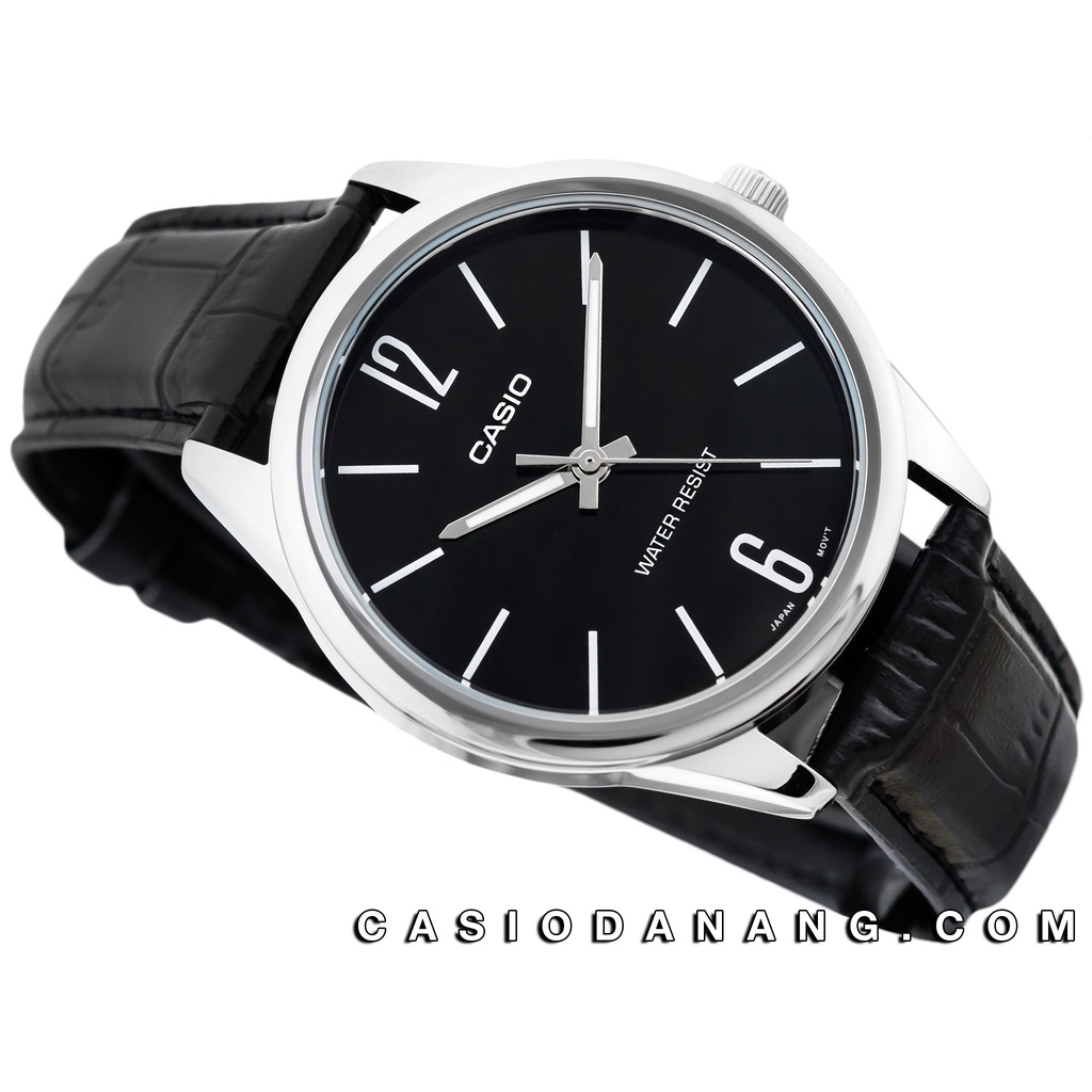 Đồng hồ nam dây da Casio chính hãng Anh Khuê MTP-V005L-1BUDF (40mm)