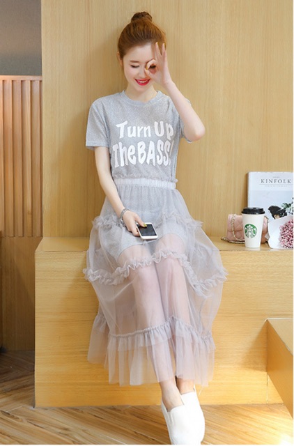 Chân váy voan Dùng để phối với đầm hoặc quần sọt Yura Store CVV090 | BigBuy360 - bigbuy360.vn
