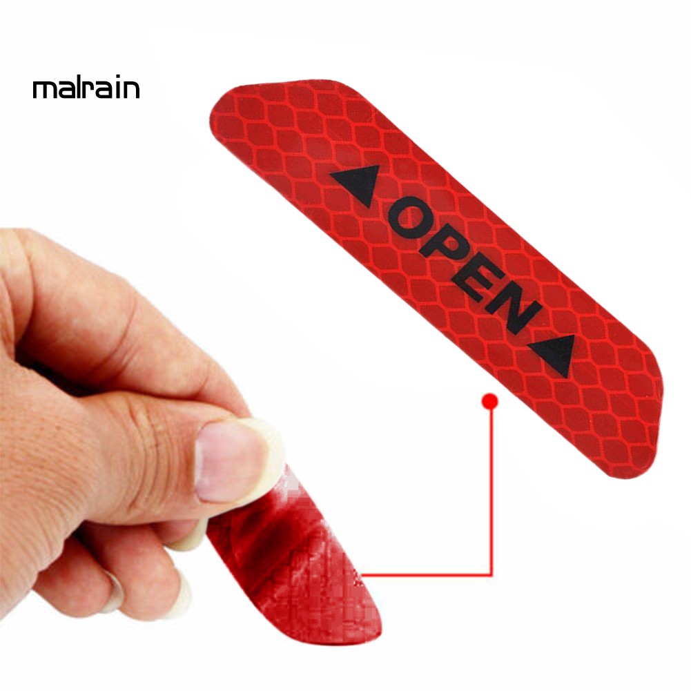 Bộ 4 miếng dán cảnh báo an toàn chuyên dụng cho xe ô tô