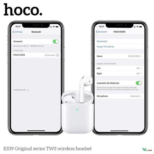 Hoco ES39 Tai nghe bluetooth 5.0 cảm ứng tws phiên bản đặc biệt hỗ trợ định vị, đổi tên - hàng chính hãng -dc4449