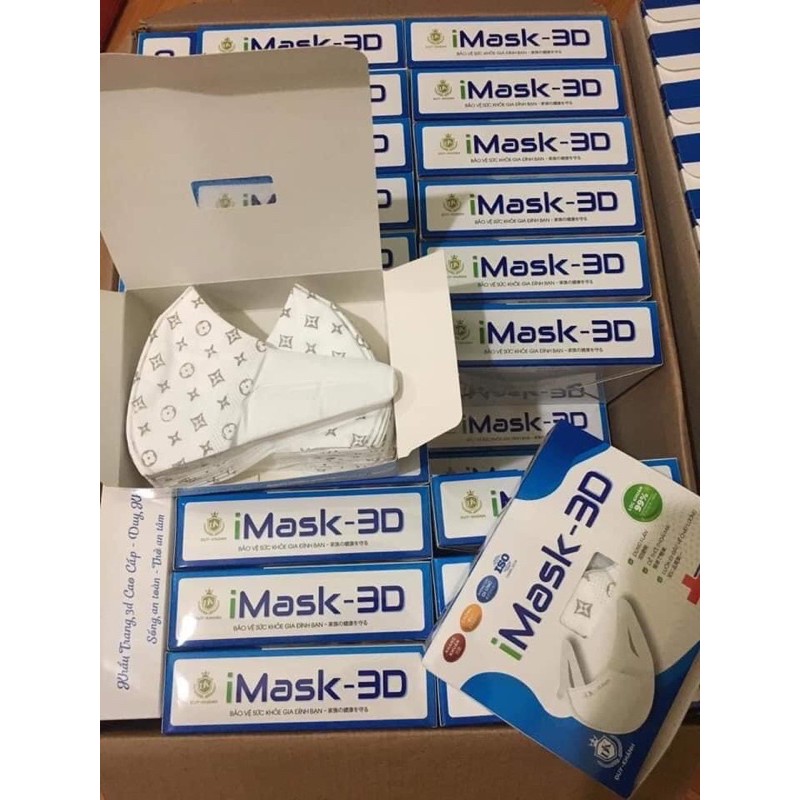 (Sẵn) Khẩu trang 3d mask Lv người lớn