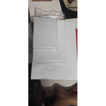 Giấy decal A5 đế xanh in đơn hàng logo tem nhãn