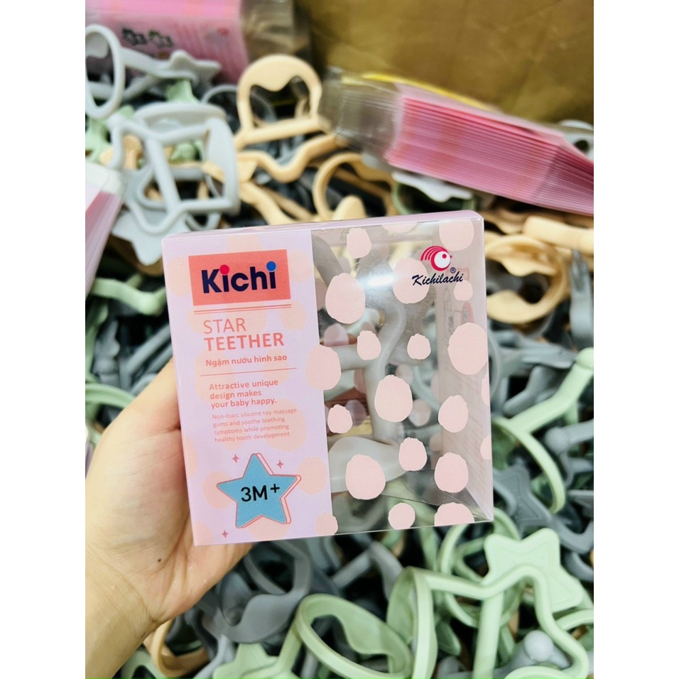 Ngậm nướu đeo tay hình ngôi sao Kichi an toàn cho bé