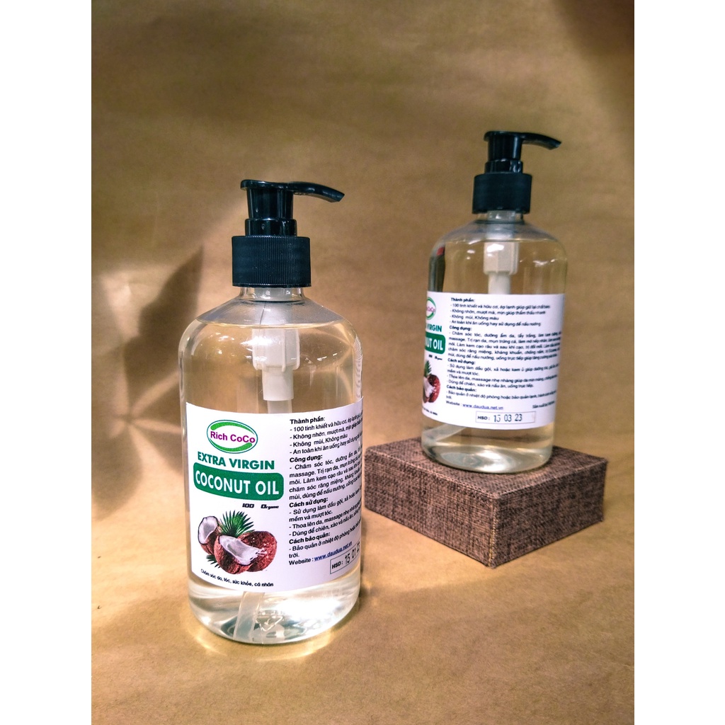 Dầu dừa ép lạnh organic 500ml