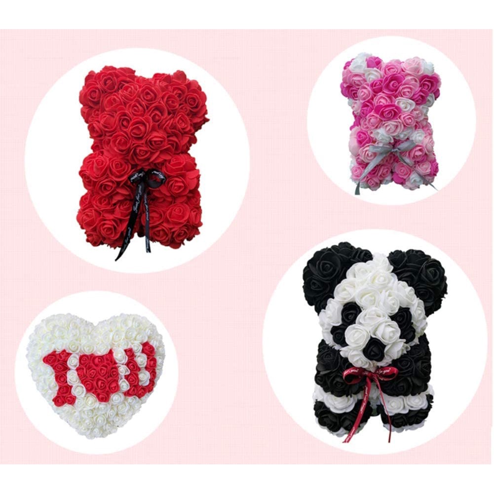 Set 50 Bông Hoa Hồng Xốp 3.5cm Trang Trí Tiệc Cưới