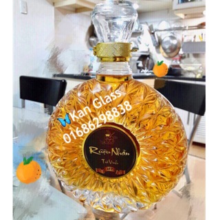 Chai đựng rượu thủy tinh XO 550ml