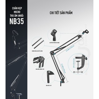 Chân Microphone NB-35 (nhỏ) -Chân Micro kẹp bàn, giá đỡ Micro