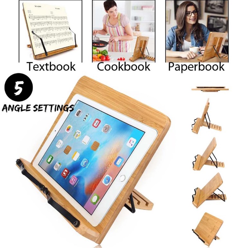 Kệ đọc sách bằng gỗ thông đa năng giá đọc sách để bàn thông minh