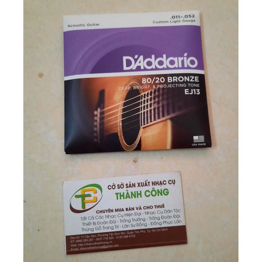 Dây đàn guitar D'Addario EJ13, dây đàn D’Addario chính hãng