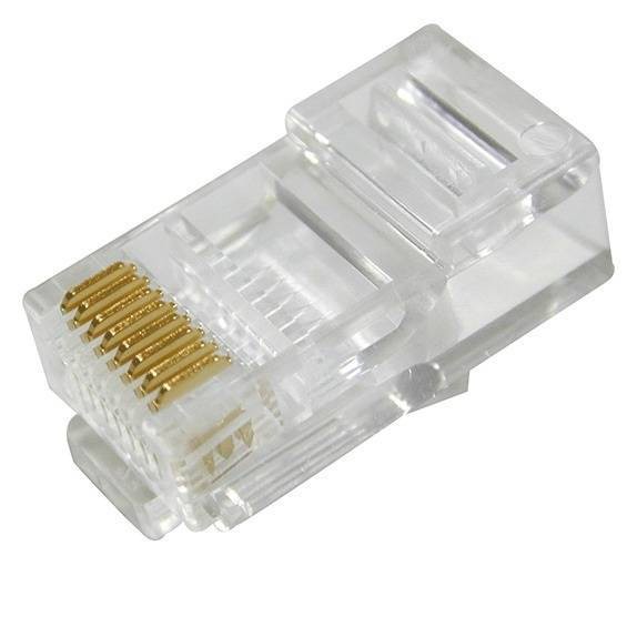 100 Đầu bấm mạng RJ45 loại Tốt (nhựa)