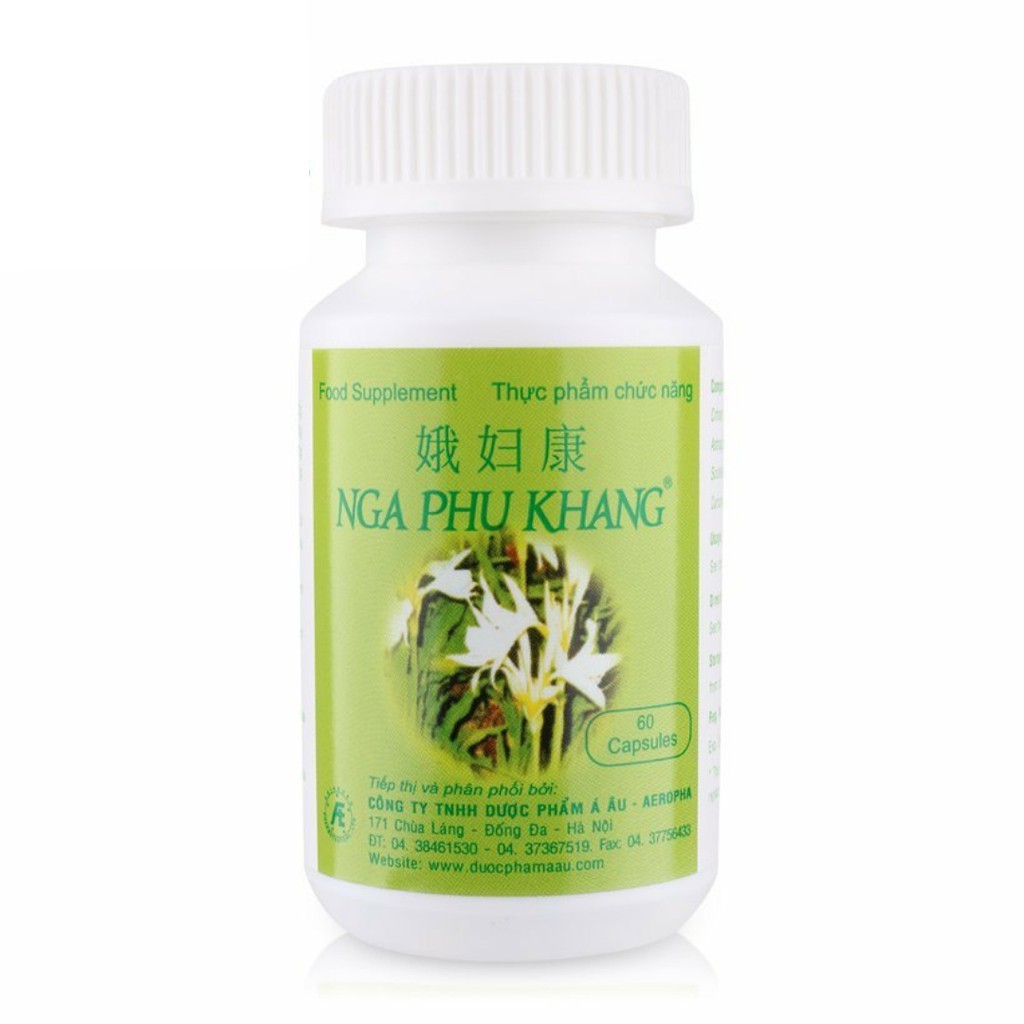 Nga Phụ Khang - Hỗ trợ giảm kích thước u xơ tử cung, u nang buồng trứng (Hộp 60 Viên)