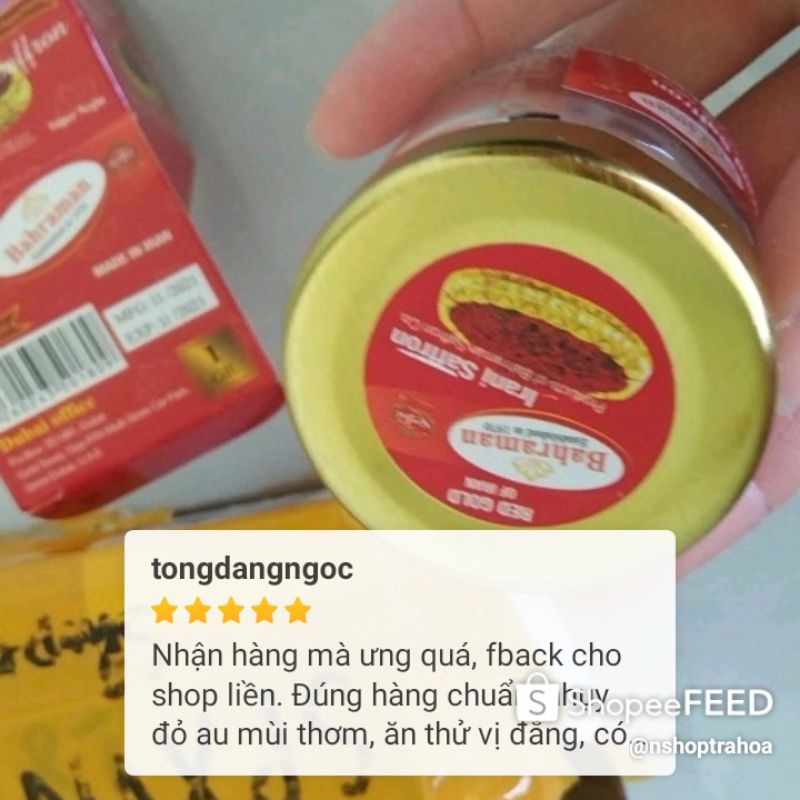 Combo 2 hộp Nhị hoa nghệ tây Saffron chính hãng Bahraman Dubai cải thiện sức khỏe N'shop Trà hoa AD02