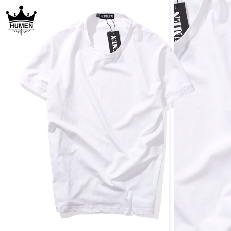 Áo Thun Nam Cổ Tròn Trơn - 100%  Ảnh Thật Shop Tự Chụp- Chất Cotton Siêu Mềm Mát-Regular Fit | BigBuy360 - bigbuy360.vn