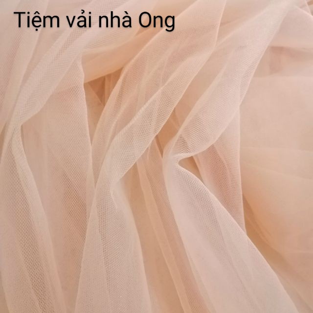 Vải lưới tutu màu da khổ 1.7m mềm đẹp